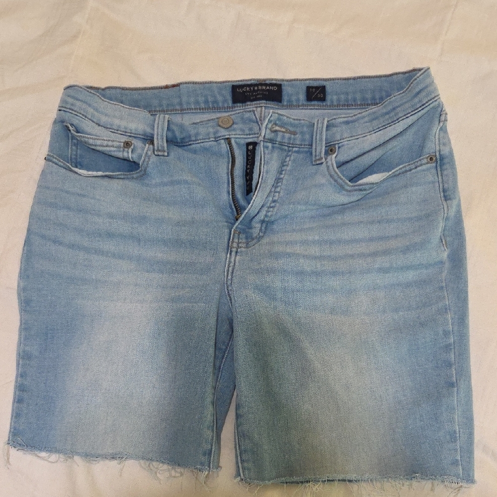 Lucky Brand Sky Blue Denim Cutoff Shorts